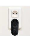 Mey İthalat®  2 USB,1 TYPE-C Girişli 1li Çocuk Korumalı,Isıya Karşı Dayanıklı 2500Watt Termal Akım Korumalı Priz