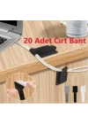 Mey İthalat® 20 Adet Kendinden Yapışkanlı Cırt Cırtlı Bant