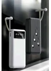 Mey İthalat® 20.000 Mah Led Işıklı LCD Ekran USB Girişli Type-C Lightning Powerbank Yeni Nesil