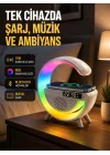 Mey İthalat® 2025 Model 15W Kablosuz Şarjlı Renkli Atmosfer Lambası
