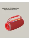 Mey İthalat® 20W Güçlü Ses Çift Sürücülü RGB LED Işıklı Bluetooth 5.3 Hoparlör
