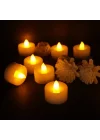 Mey İthalat® 24lü Pilli Mum Seti 3.4 cm