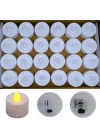 Mey İthalat® 24lü Pilli Mum Seti 3.4 cm