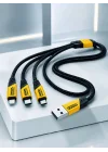 Mey İthalat® 240W 3Ü 1 ARADA HIZLI ŞARJ KABLOSU
