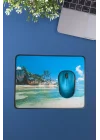 Mey İthalat®  25x32 cm Küçük Boy Mouse Pad Manzara Ada