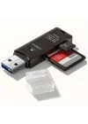 Mey İthalat®  2in1 Usb 3.0 Micro Sd Hafıza Kartı - Tf Kart Okuyucu Hub Adaptör Veri Aktarıcı