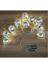 Mey İthalat® 2m 10 LED Pilli Disko Toplu Işık