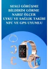 Mey İthalat® 3 Kordonlu Dokunmatik Ekran Akıllı Saat ve 2.Nesil Kablosuz Bluetooth Kulaklık ANC/ENC