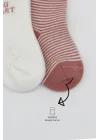 Mey İthalat®   3Lü Penye Soket Çorap BS10110 Pudra