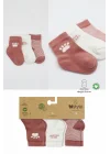 Mey İthalat®   3Lü Penye Soket Çorap BS10110 Pudra