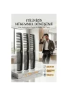 Mey İthalat® 3lü Profesyonel Stil Tarağı - İkonik Siyah Zarafet 723059