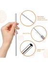 Mey İthalat® 3 Parça Paslanmaz Çelik Pipet Seti