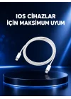 Mey İthalat® 30W Type-C Lightning Hızlı Şarj Kablosu 1.2m iPhone Uyumlu
