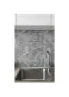 Mey İthalat® 30x30 Antrasit Mermer Desenli Duvar Sticker