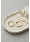 Mey İthalat® 316L Çelik Gold Renk 22 mm Halka Küpe