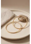 Mey İthalat® 316L Çelik Gold Renk 56 mm Halka Küpe