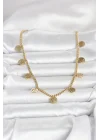 Mey İthalat® 316L Çelik Gold Renk Yaşam Ağacı Model Kadın Kolye