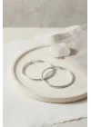 Mey İthalat® 316L Çelik Gümüş Renk 36 mm Halka Küpe
