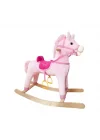 Mey İthalat®  3505P Sallanan At 65 cm Pembe- Selay Oyuncak