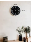 Mey İthalat® 36 Cm Beyaz Dekoratif Duvar Saati