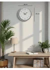 Mey İthalat® 36 Cm Beyaz Dekoratif Duvar Saati