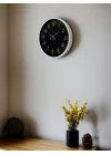 Mey İthalat® 36 Cm Beyaz Klasik Duvar Saati