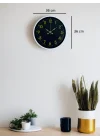 Mey İthalat® 36 Cm Beyaz Klasik Duvar Saati