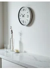 Mey İthalat® 36 Cm Beyaz Modern Dekoratif Duvar Saati