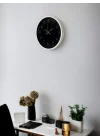 Mey İthalat® 36 Cm Beyaz Zarif Duvar Saati