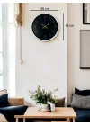 Mey İthalat® 36 Cm Beyaz Zarif Duvar Saati