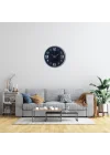 Mey İthalat® 36 Cm Gri Dekoratif Duvar Saati