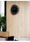 Mey İthalat® 36 Cm Gri Dekoratif Duvar Saati