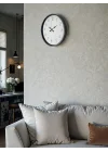 Mey İthalat® 36 Cm Gri Dekoratif Duvar Saati