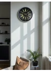 Mey İthalat® 36 Cm Gri Şık Dekoratif Duvar Saati