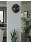 Mey İthalat® 36 Cm Gri Şık Dekoratif Duvar Saati