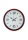 Mey İthalat® 36 Cm Kırmızı Modern Dekoratif Duvar Saati