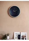 Mey İthalat® 36 Cm Krem Dekoratif Duvar Saati