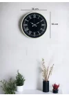 Mey İthalat® 36 Cm Krem Dekoratif Duvar Saati