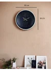 Mey İthalat® 36 Cm Krem Dekoratif Duvar Saati