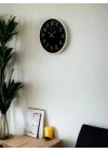 Mey İthalat® 36 Cm Krem Gold Rakamlı Duvar Saati