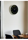 Mey İthalat® 36 Cm Krem Gold Rakamlı Duvar Saati