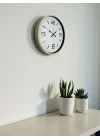 Mey İthalat® 36 Cm Krem Modern Dekoratif Duvar Saati