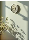Mey İthalat® 36 Cm Krem Retro Tasarım Duvar Saati
