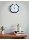 Mey İthalat® 36 Cm Lacivert Dekoratif Duvar Saati