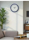 Mey İthalat® 36 Cm Lacivert Dekoratif Duvar Saati