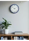 Mey İthalat® 36 Cm Lacivert Standart Duvar Saati