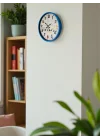 Mey İthalat® 36 Cm Mavi Çocuk Odası Duvar Saati