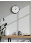 Mey İthalat® 36 Cm Mor Dekoratif Duvar Saati