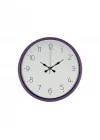 Mey İthalat® 36 Cm Mor Dekoratif Duvar Saati