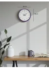 Mey İthalat® 36 Cm Mor Dekoratif Duvar Saati